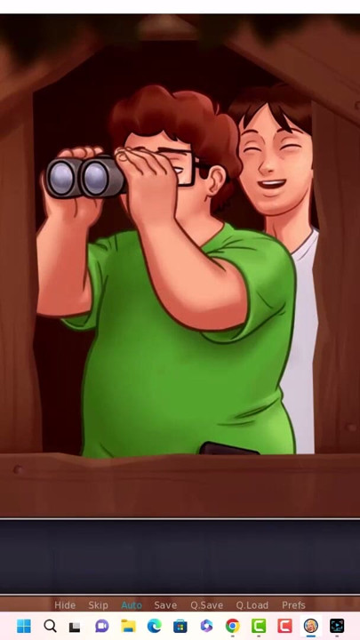 Summertime saga - Johannes and Erik watched Iwanka ...Iwanka gave Johannes a blow job on camera | Clip 1