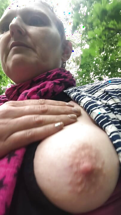 Outdoor Titty Play Whilst Walking in the Great Outdoors