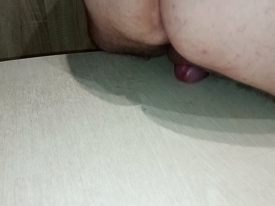 Boiled chicken egg in white anus!