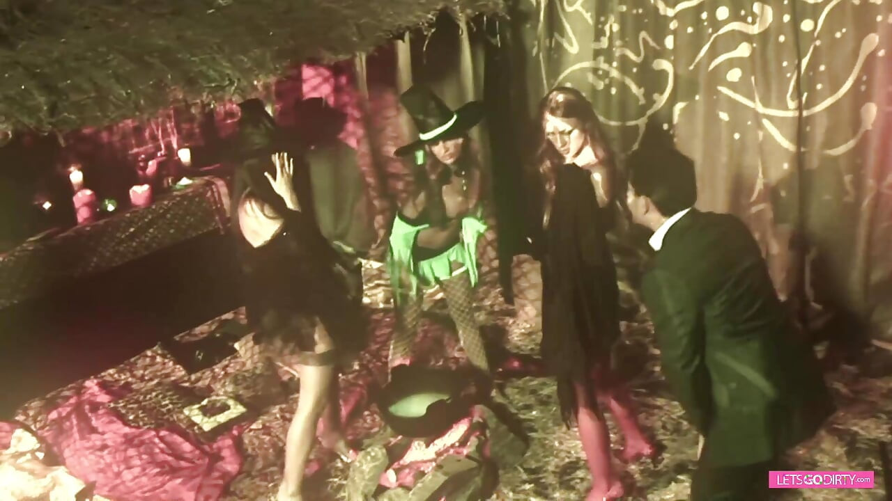 Orgy with dirty witches and DP fuck