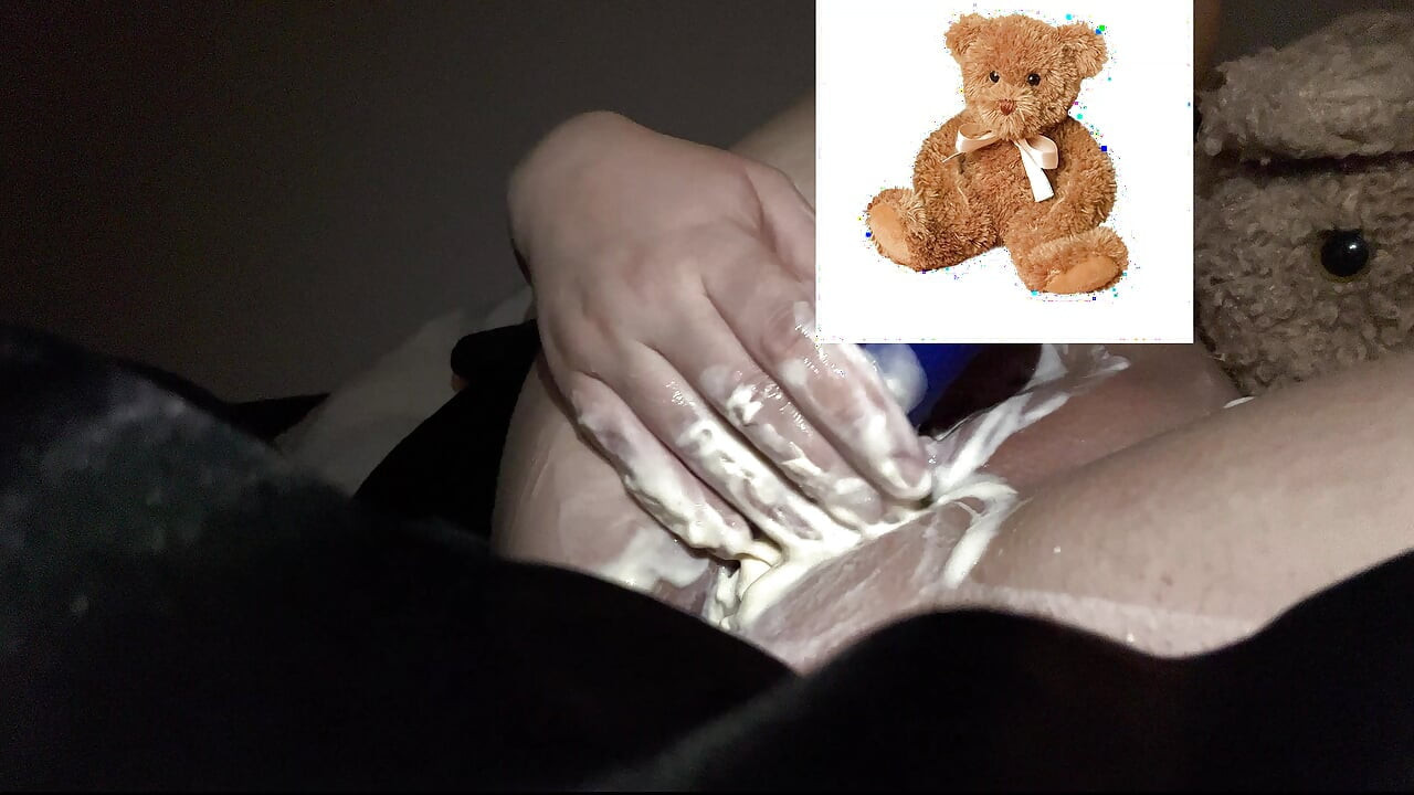 4k-ASMR YOGURT FOOD FETISH- KINKY STEPSISTER MASTURBATES WITH DILDO- CUMFLATION HENTAI-  -ARABIAN SNOWWHITE