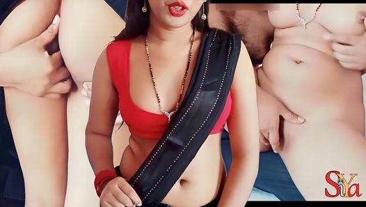 Cute Saree Bhabhi devar ke sath Ganda sex (Hindi Audio) cheating wife 