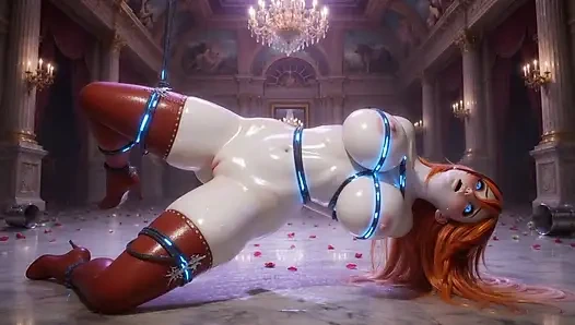 3D Hentai Cowgirl Doll - Smart Ropes Control & Float Ahegao