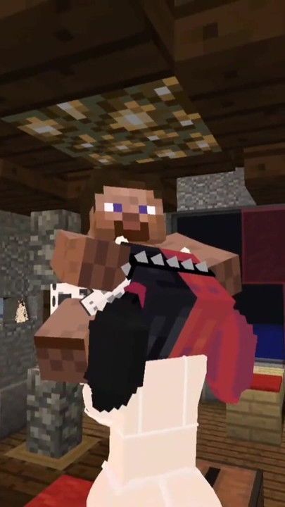Minecraft jenny mod fapcraft - ellie, ibu goth dommy dengan bikini sapi dan pemerah susu yang nikmat | Klip 1