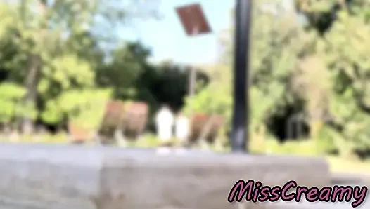 Flashing my dick in front of a girl in public swimming pool and FUCKS me...