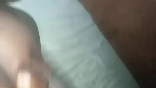 Quick missionary sex with my black girl