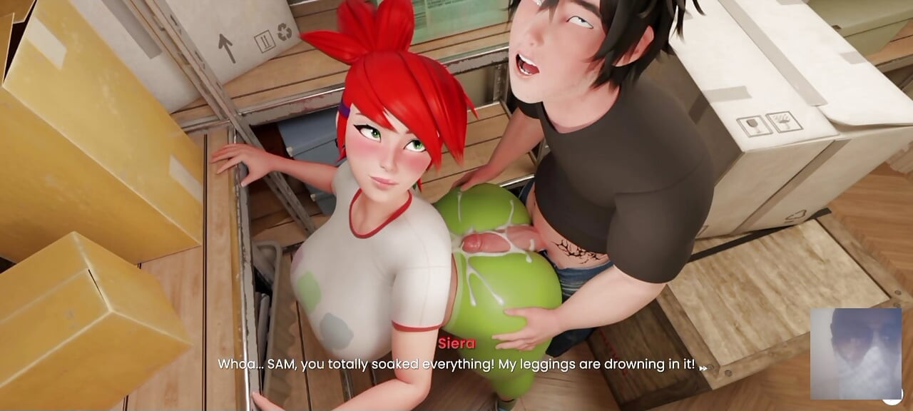 HOT STEPSIS KIM POSSIBLE RUB HER BUTT AGAINST ME AND THEN I FUCKED HER THIGH IN SEXY LEGGINGS!