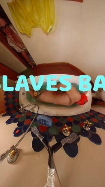 Spectacular moment from "Dominatrix Mistress April - A Slaves Bath"