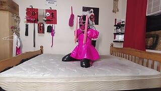 Sissy Maid Själv bondage armbinder