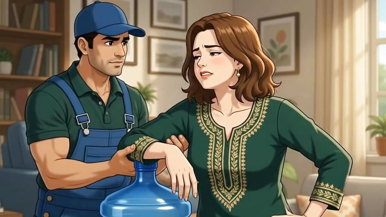 "Pani Wale Ne Madam Ki Kamar Dabate Dabate Chut Bhar Di - Full Hardcore"