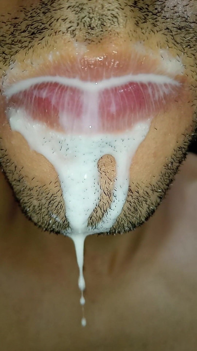 Epic moment from "Cum in my mouth, play with your cum, and swallow it, sexy, femboy, trans, gay naughty, tongue, sloopy,"