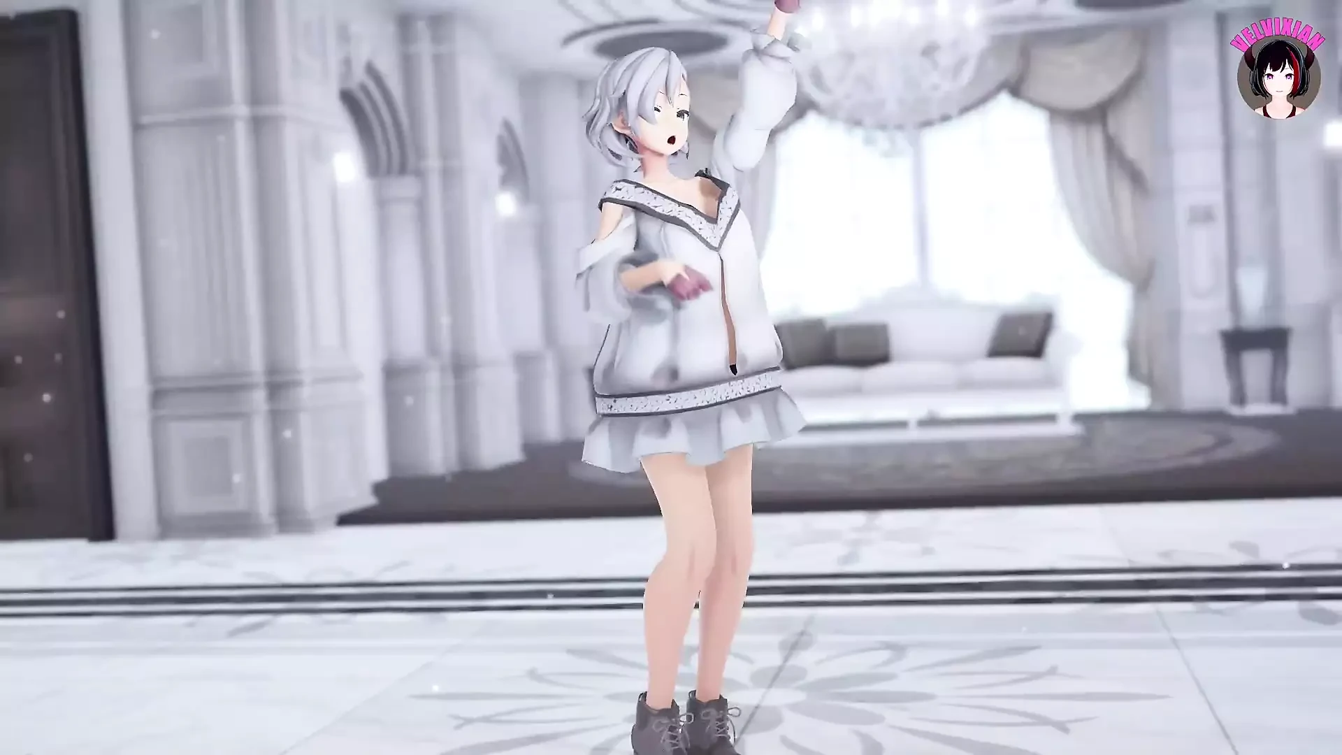 Dançando cordeiro em vestido sexy (3D HENTAI)