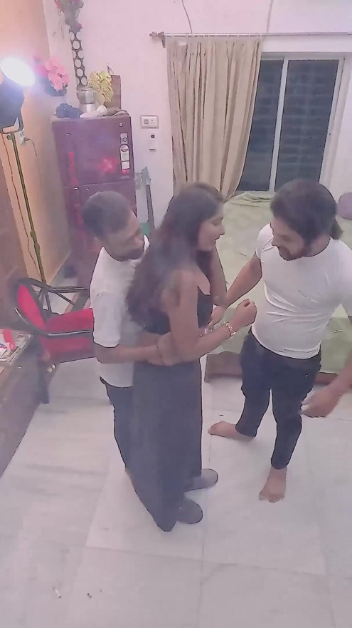 Big Boobs Teju Got Fucked By Two Boys Hardcore with 360 Views ( Hindi Audio ) | Clip 1