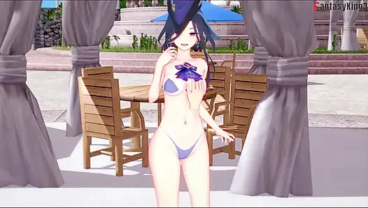 Clorinde bikini blowjob - Genshin Impact
