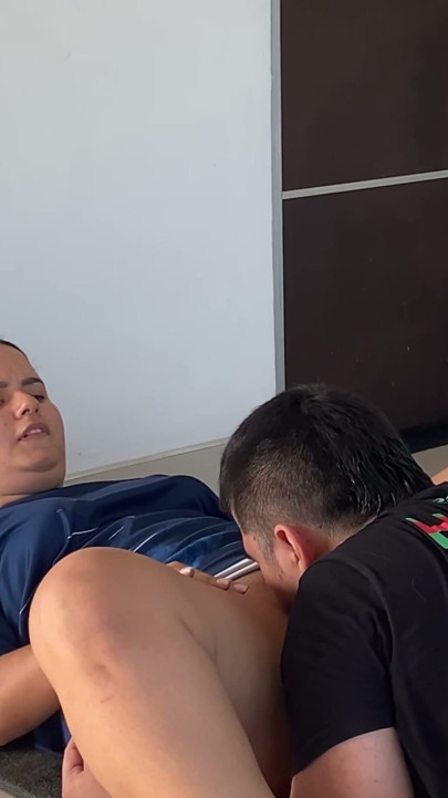 Big ass Latina FIT got a huge load after working out! | Clip 1