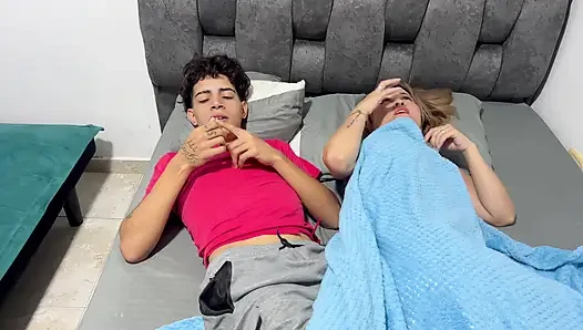 Sexy stepmom Shares hotel room with stepson and ends up in a rich fuck