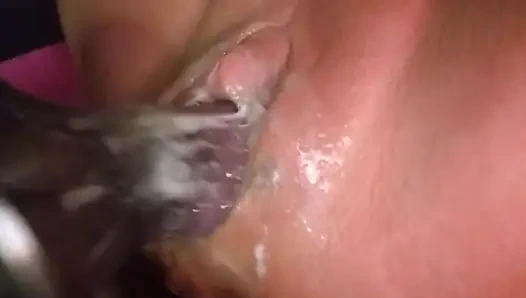 Schlampige, lockere fotze einer spermaladungshure