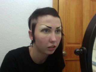 Maquiagem gótica suja sexy