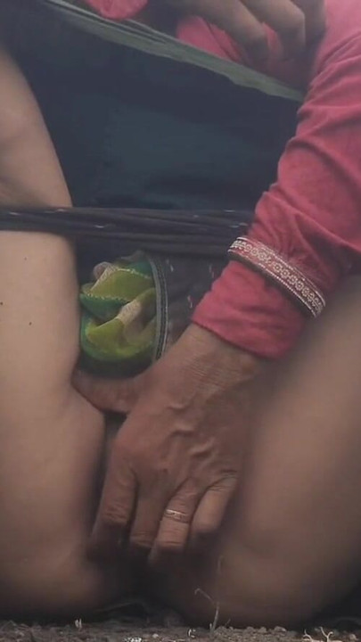 Memorable moment from "Daughter-in-law is shaking her fat ass in the field and putting fingers in the pussy, I"