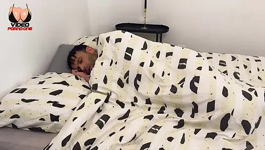She Will Wake up Her Boyfriend to Receive a Good Cock but Especially His Dose of Cum to Start the Day off Right.