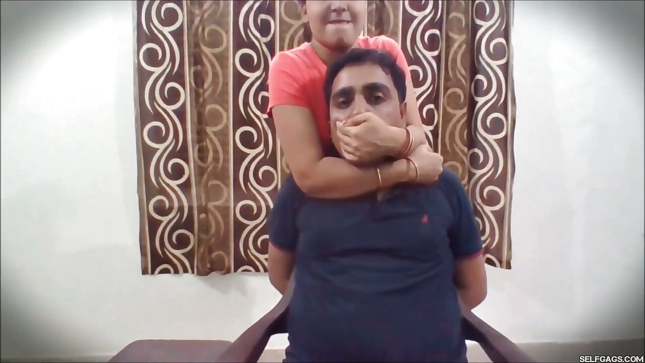 Lazy Husband Punished with Gagging