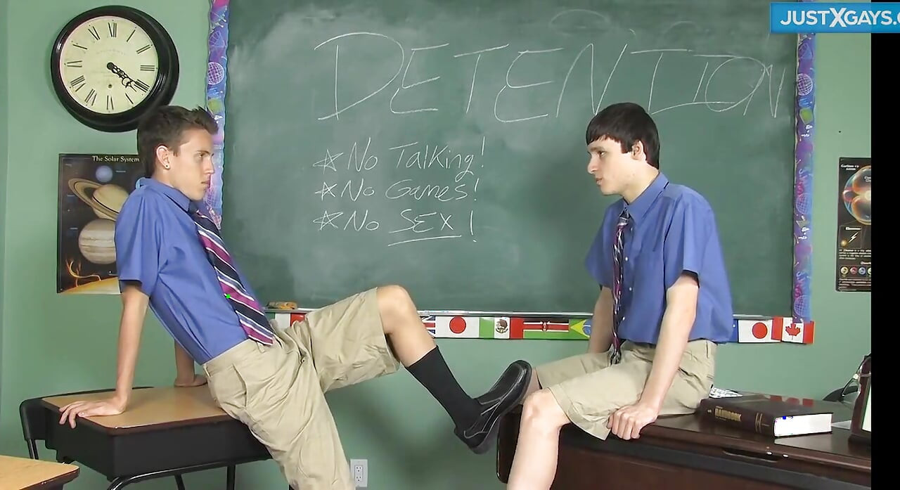 Eager Twinks Turn Detention Into Raw Bareback Fun