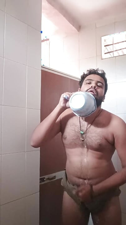 Toilet fucking dick in underwear