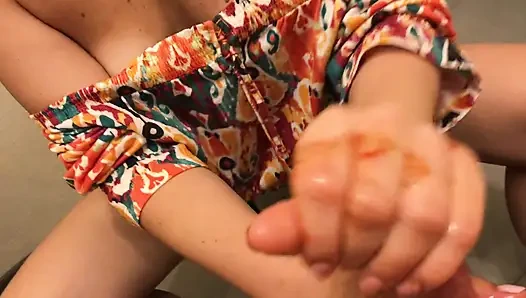 Dirty Handjob with Hot Asian Sauce