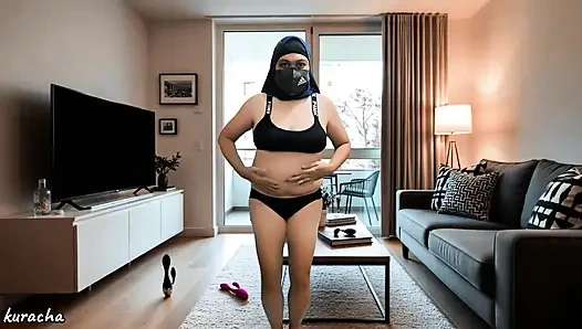 Pregnant Doctor on leave alone at home