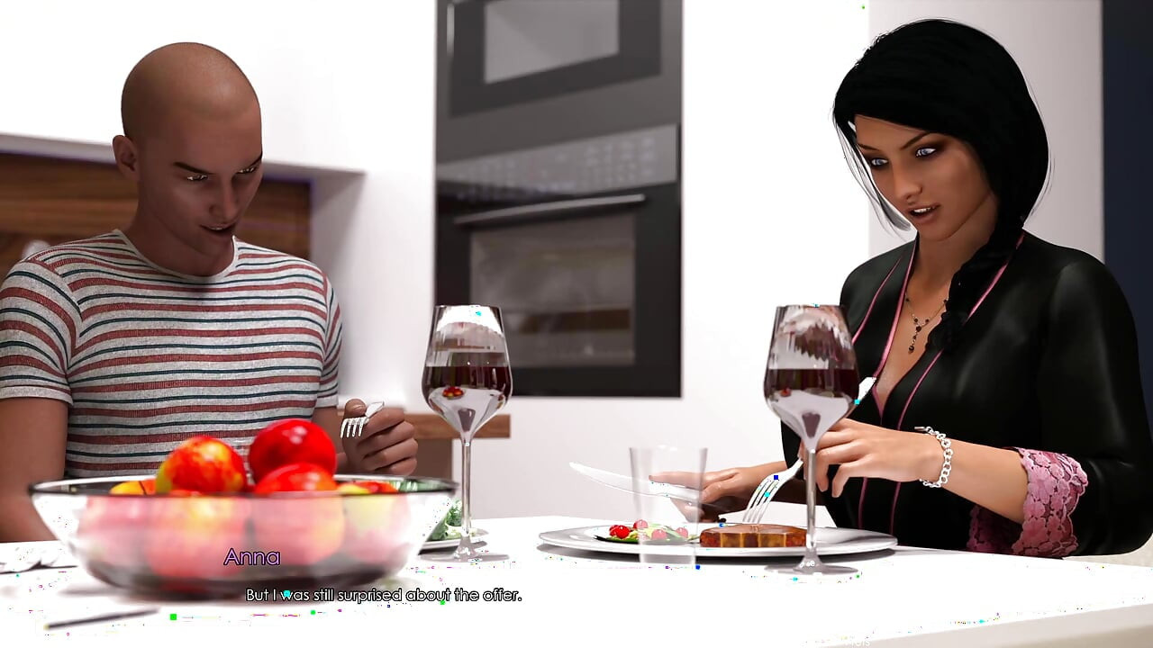 Cuckold Story - ela convidou seu padrasto para um trio enquanto seu namorado estava a apenas uma parede de distância