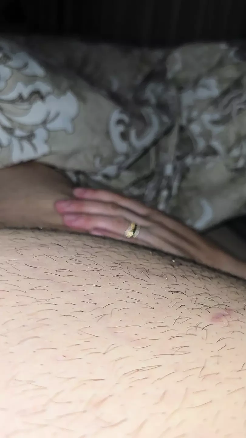 Will step mom hand slip into step son dick or not