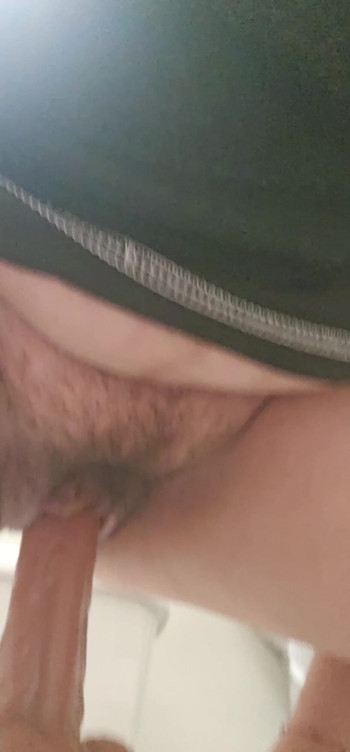 Woman hides from husband in bathroom to masturbate