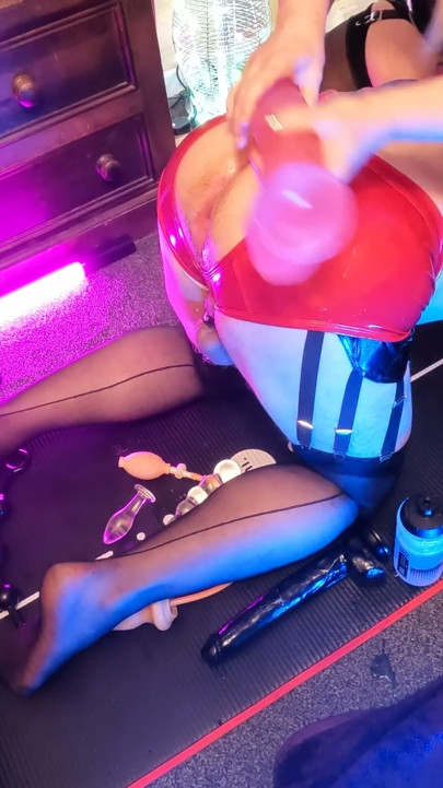 5 Days of Pegging - Day 2: Stretching His Greedy Asshole leads to an Anal Orgasm (finally!) | Clip 1