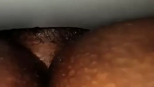 Stranger fucking her thru the glory hole, in her ass