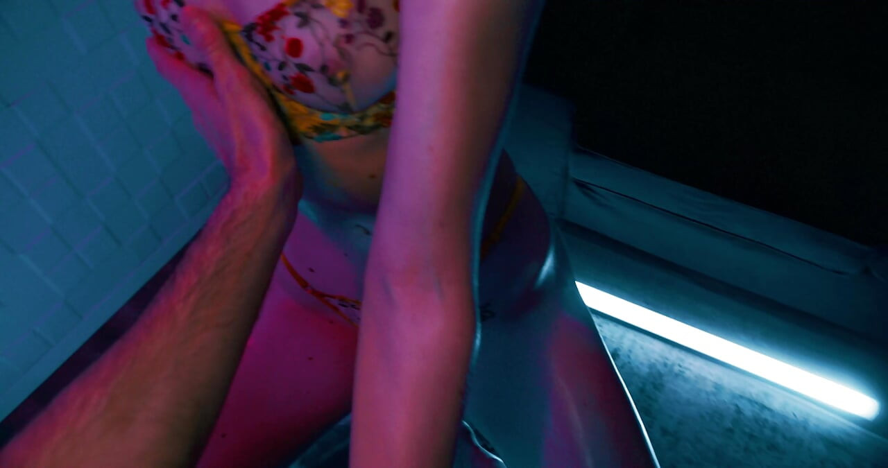 Blonde Model Gets Oiled up and Railed