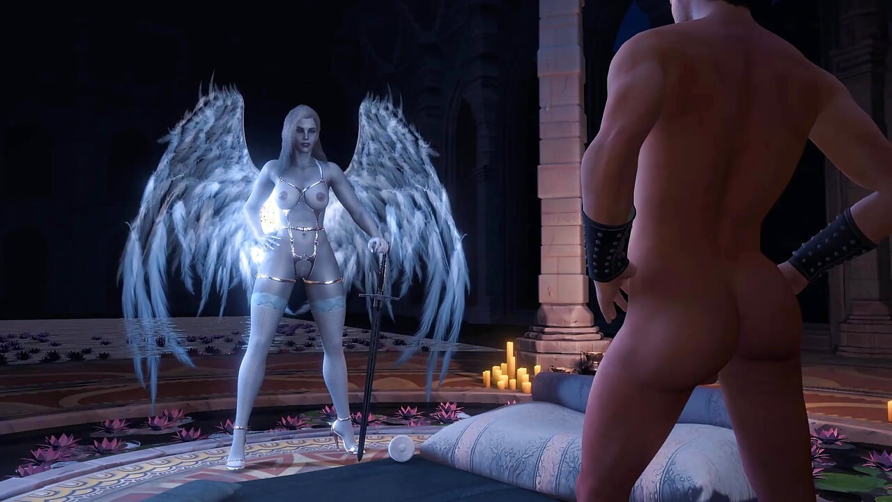 Возбужденная Горячая Битва Angel Скачет На Хуе Наездница