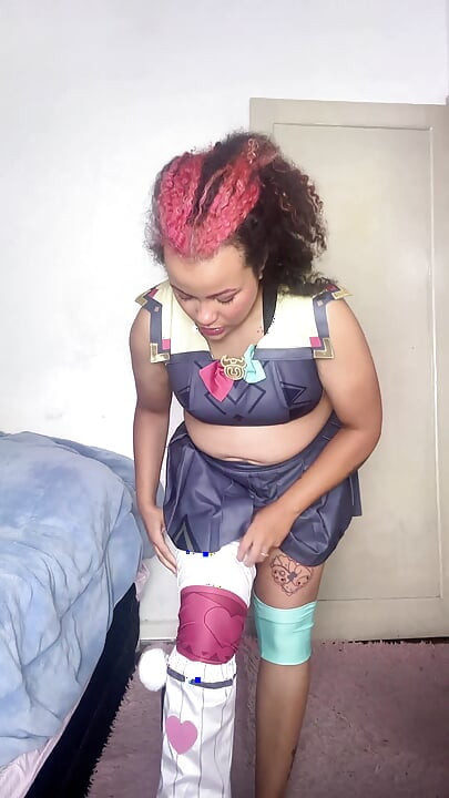 Getting Ready for Cosplay Con - Varesa Genshin Impact