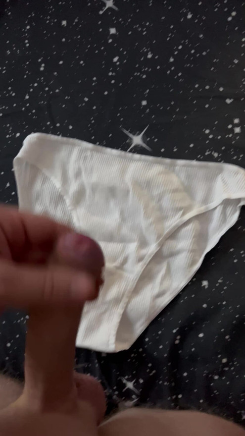 Cum in White Panties . Panties Cumshot