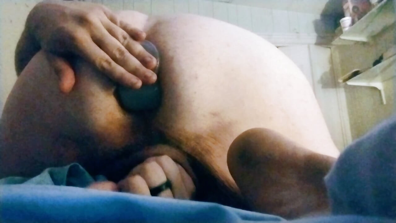 Fat guy dildo cum 2