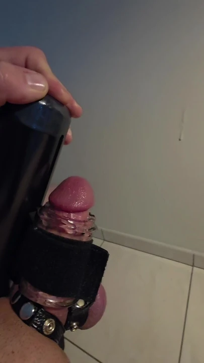 Sperm-hungry Strange Milk  my CutCock With "The Handy"