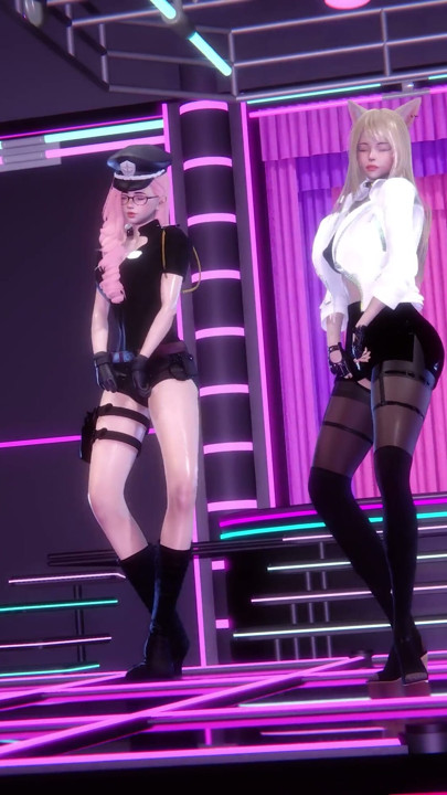 MMD Fifth Harmony - Worth It Ahri Seraphine seksi ht dans 4K | klip 1