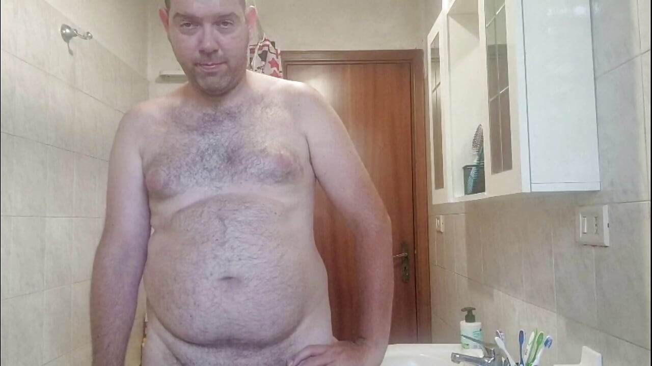 All nude in bathroom