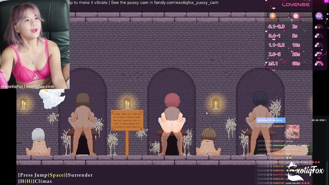 Dick Hungry Sluts! Castle of Tempation Part 1 ExotiqFox Gamer Girl Gooning Live Masurbation