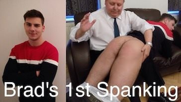Brads 1st Spanking!