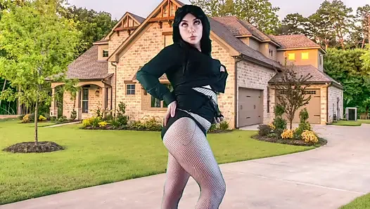 666 Home Sweet Home Pretty Butt but Booty Feminine Shape in Fishnets