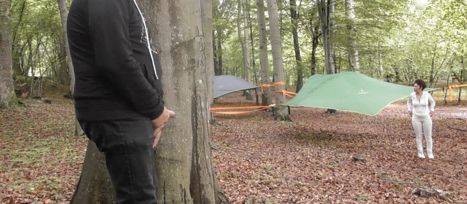 Creampie mit einem Fremden auf dem Campingplatz