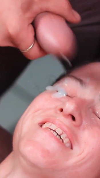 Emotional moment from "Double dick, double load amateur homemade facial cumshot compilation"