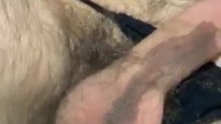 Slut getting fucked by his big dildo
