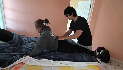 I finally convinced my mature friend from the gym! Now we have sex in my house every day