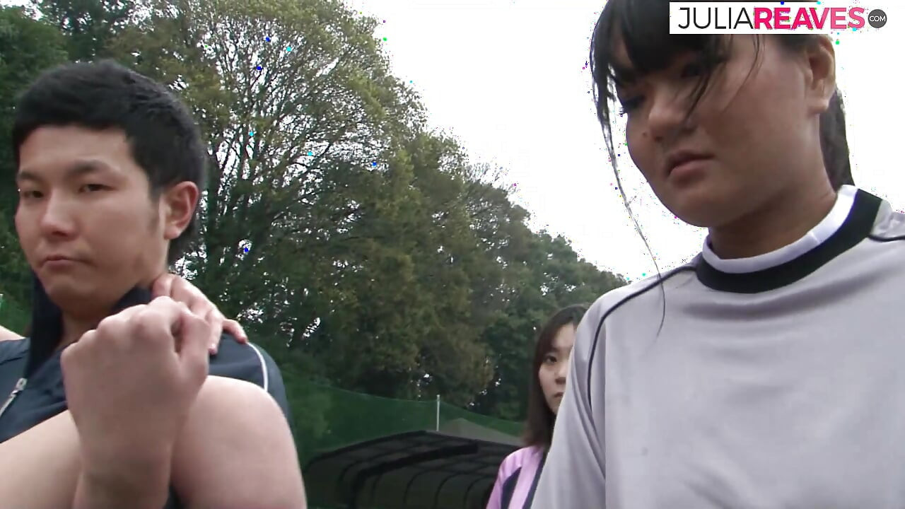 Hot girl sucks massive cocks then gets a hard fuck on the field